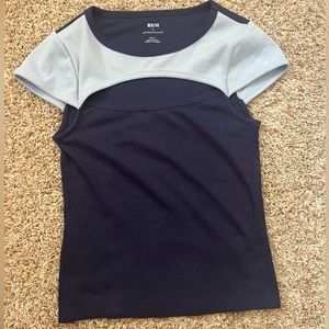 Maeve/Anthropologie “Cutout Colorblock Baby Tee”